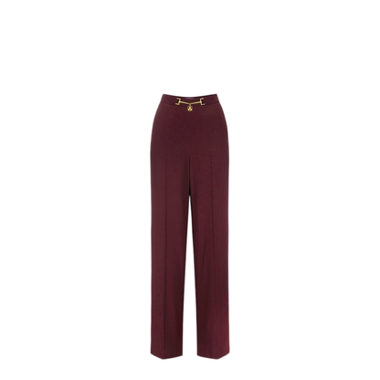 MAYFEYR - Elisabetta Franchi - Red Trousers - PA05747E2CI8