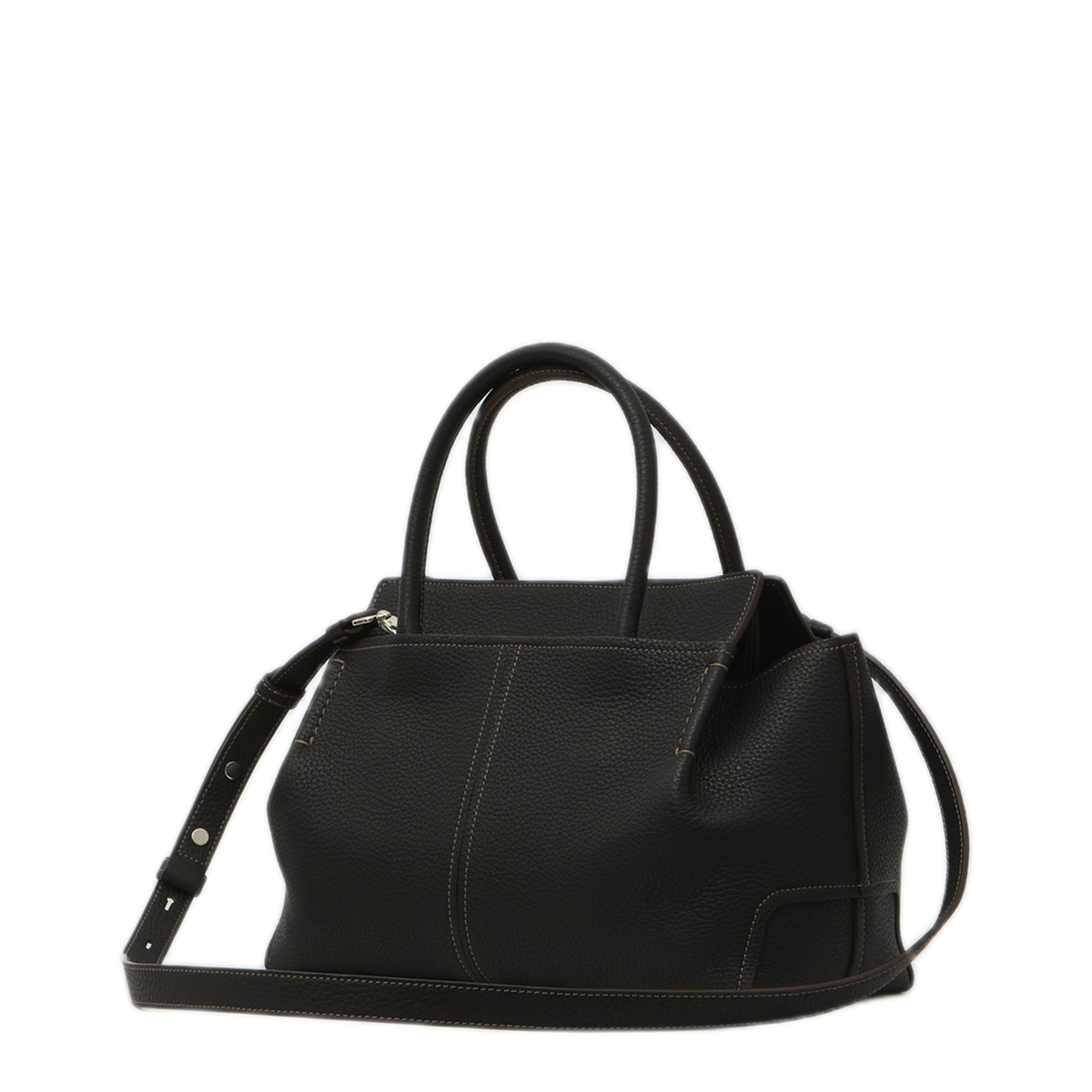 MAYFEYR - Tod's - Small Hammered Leather Shopping Bag - XBWDBKA0200XGAB999