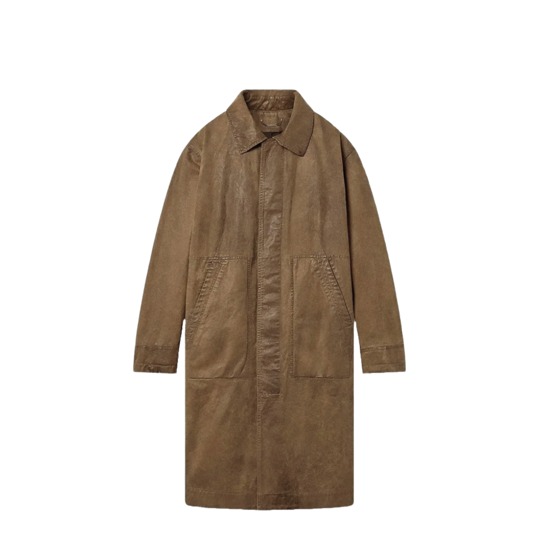 MAYFEYR - Golden Goose - Journey Trench Coat Phil Waxed Twill Leather Details - GUP02532P00230755165