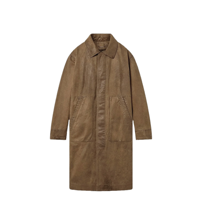 MAYFEYR - Golden Goose - Journey Trench Coat Phil Waxed Twill Leather Details - GUP02532P00230755165
