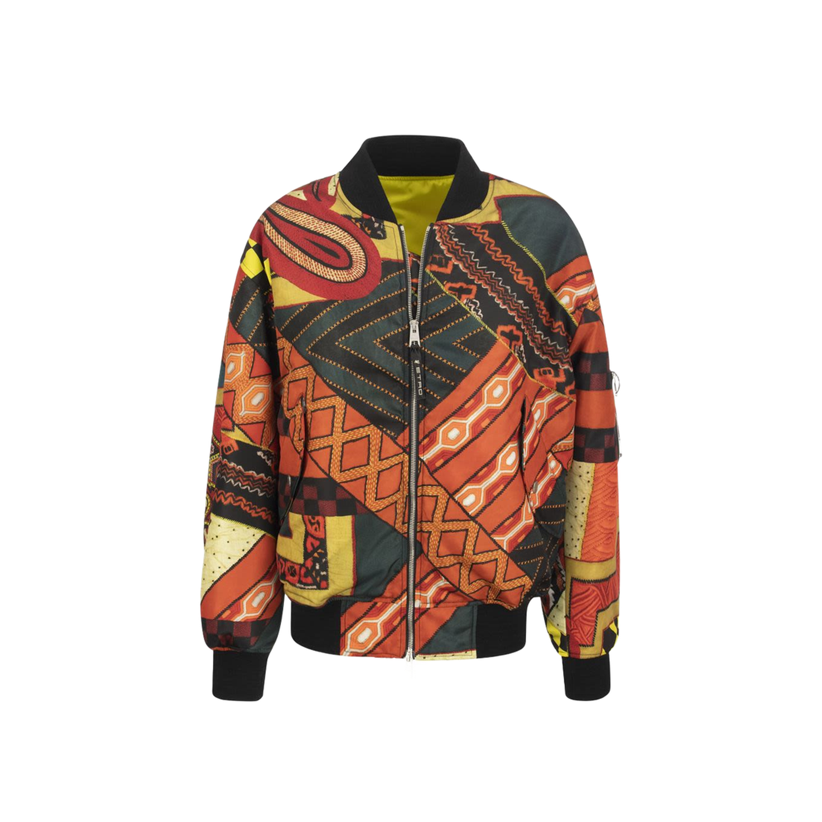 Patchwork Bomber Jacket