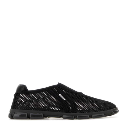 MAYFEYR - Miu Miu - Black Mesh Slip Ons - 5S647EF005CD1F0002