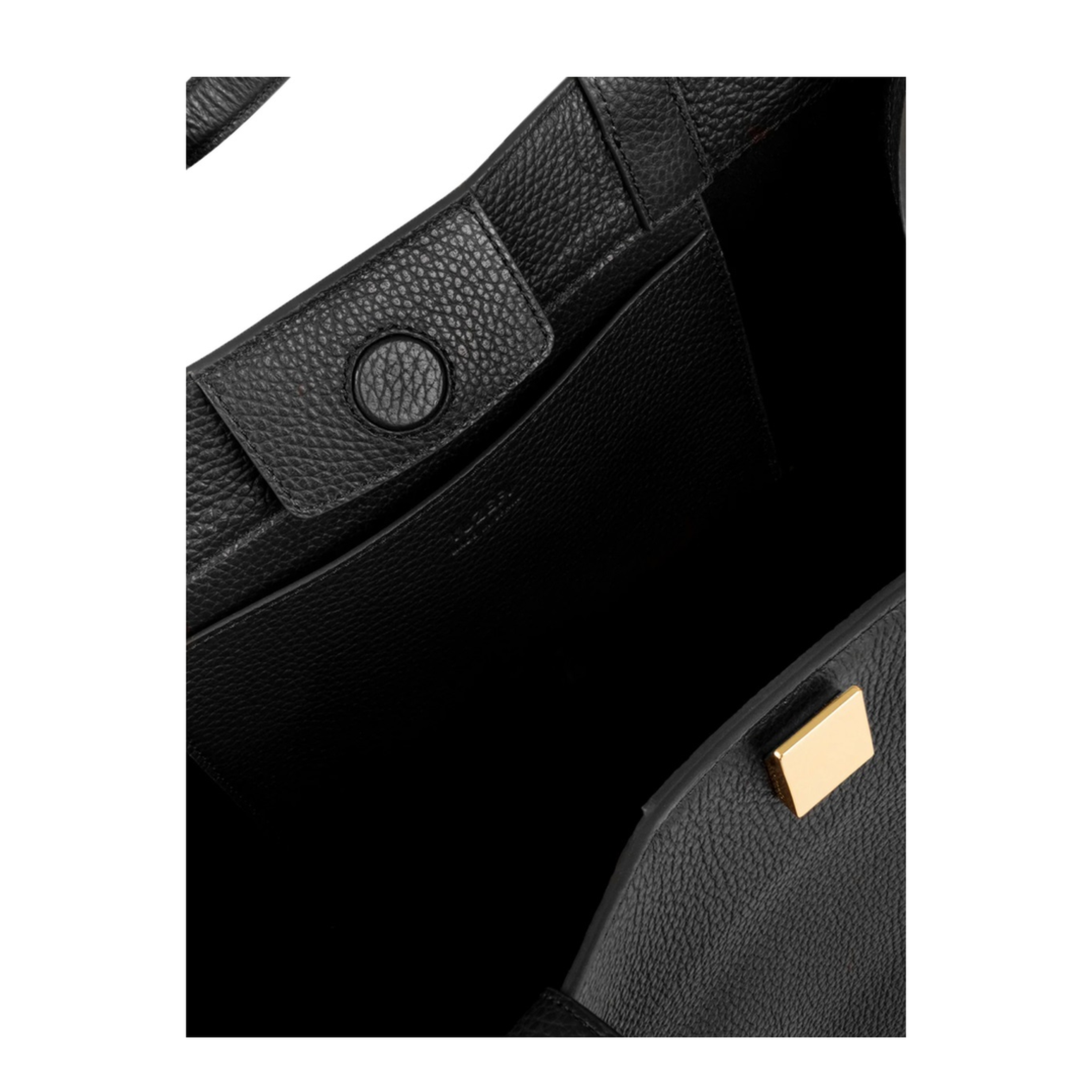MAYFEYR - Yuzefi - Gyoza Tote In Leather - GYOZATOTEPEBBLEGRAINLEATHERBLACK