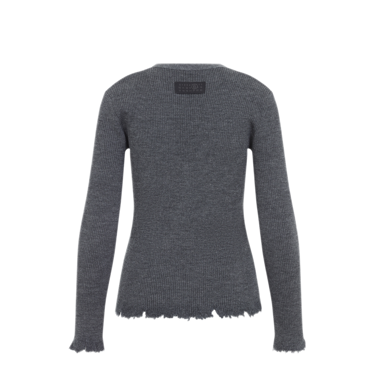 MAYFEYR - Mm6 Maison Margiela - Dark Grey V Neck Cardigan - S62HP0048M13345860M