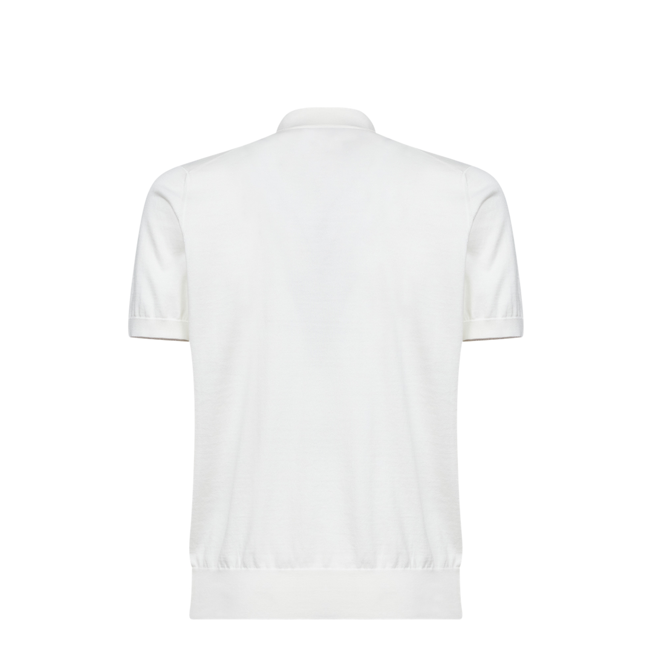 Polo Shirt Cotton Knit White