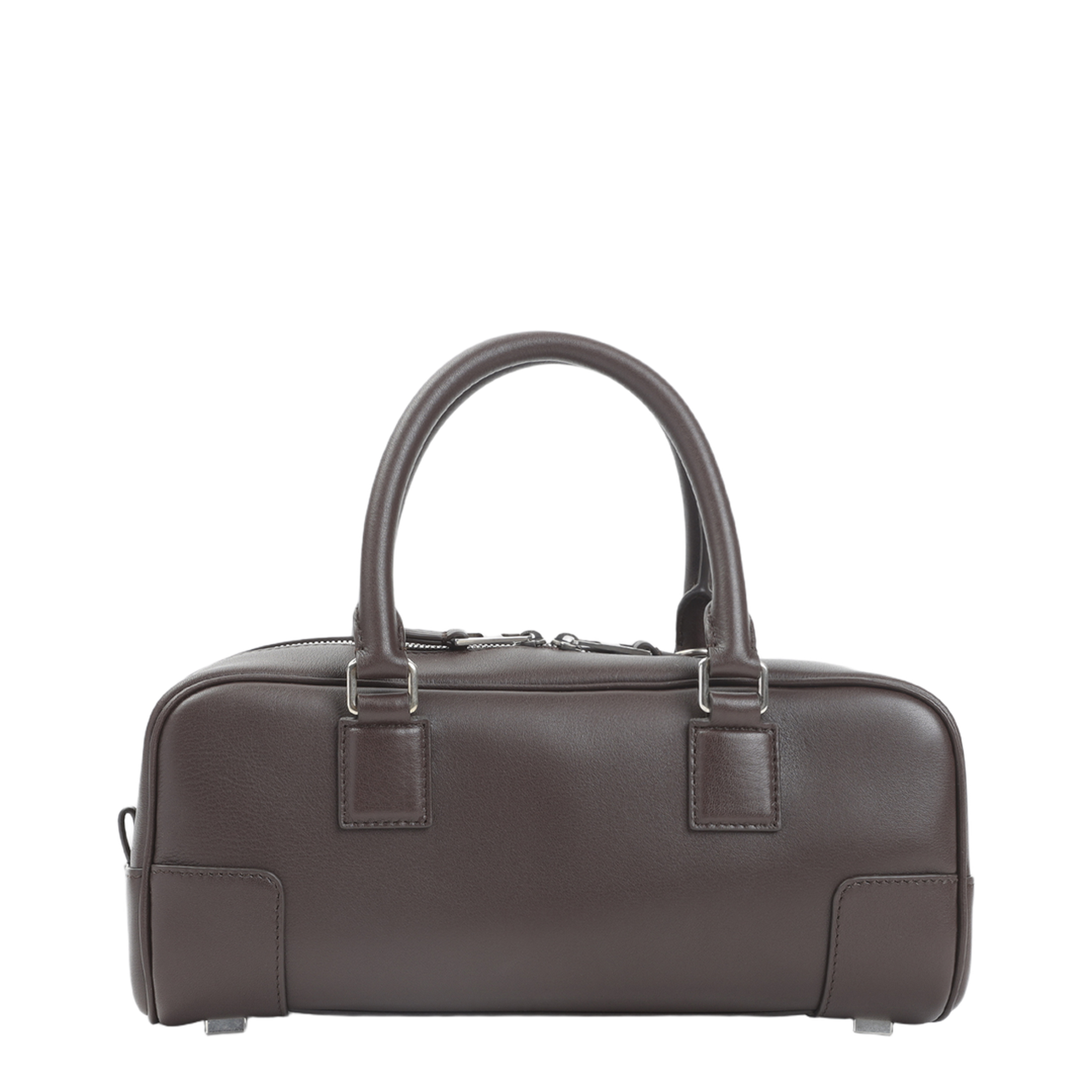 Amazona 23 Cropped Bag in Shiny Calfskin Brown