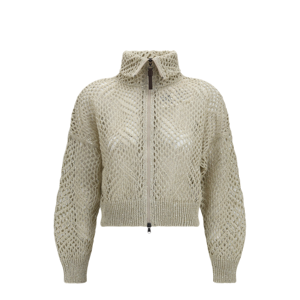 MAYFEYR - Brunello Cucinelli - Open Knit Zip Up Cardigan - MCO578706C8925