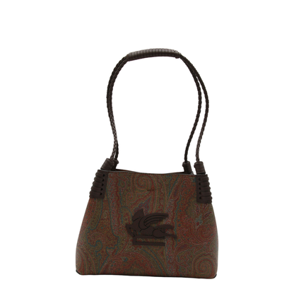 Libra Small Coated Paisley Tote Bag - Brown