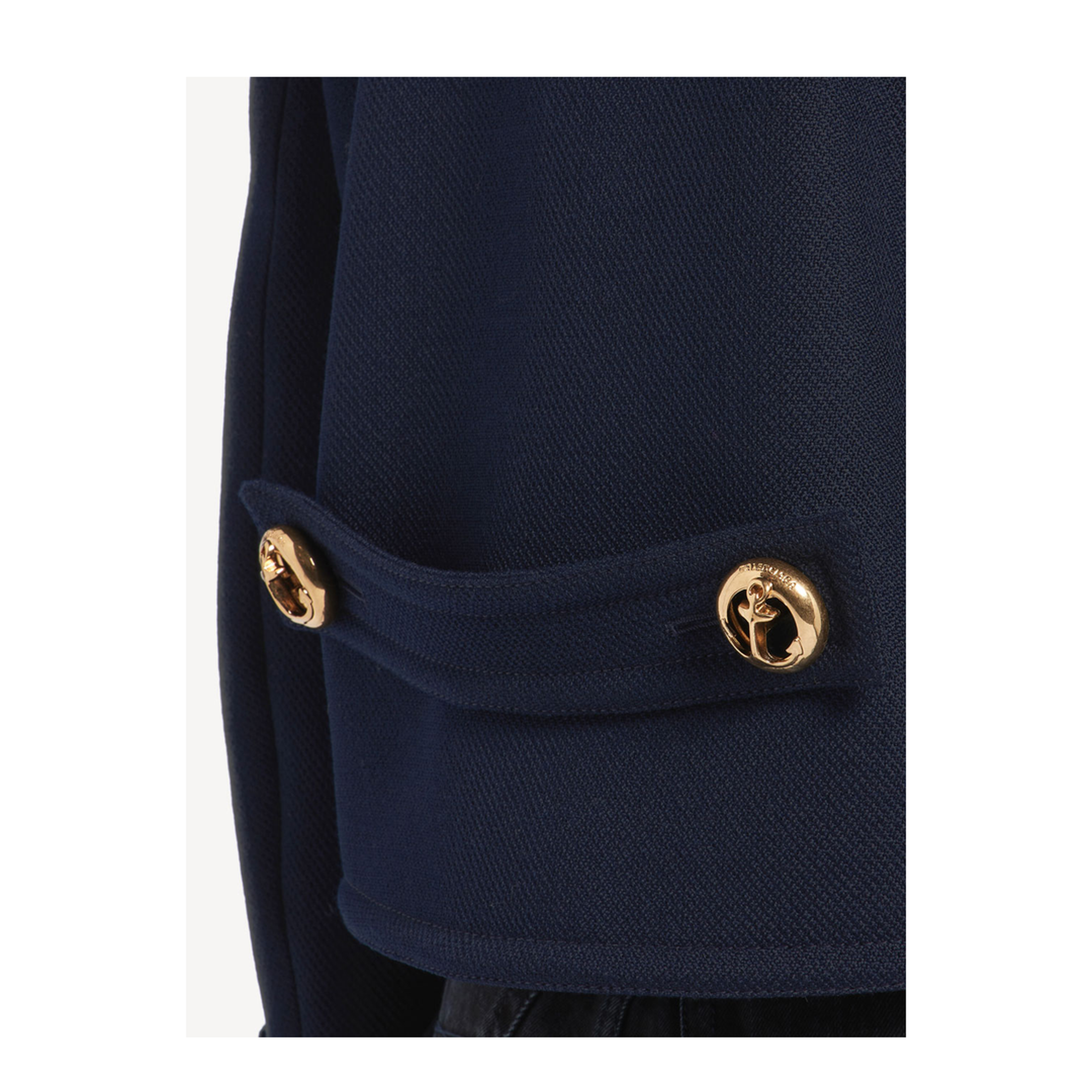 MAYFEYR - Balenciaga - Cropped Peacoat In Textured Wool - A002D7TUU16