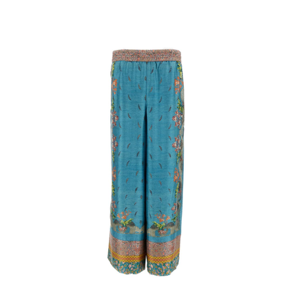 MAYFEYR - Pierre Louis Mascia - Light Blue Floral Print Trousers - ALOESPT12450101517994