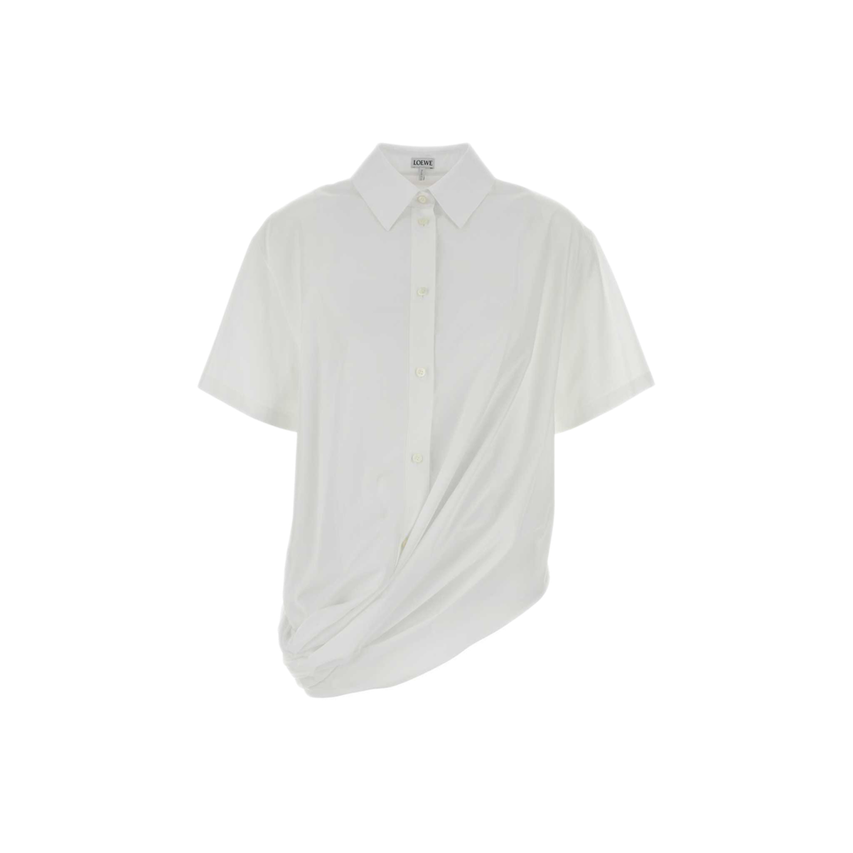 MAYFEYR - Loewe - Short Sleeve Draped Shirt - S540Y05XD2WHITE