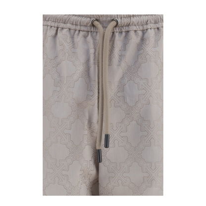 MAYFEYR - Off-White - Arrow All Over Monogram Pants - OMCA28UF26FAB00100031