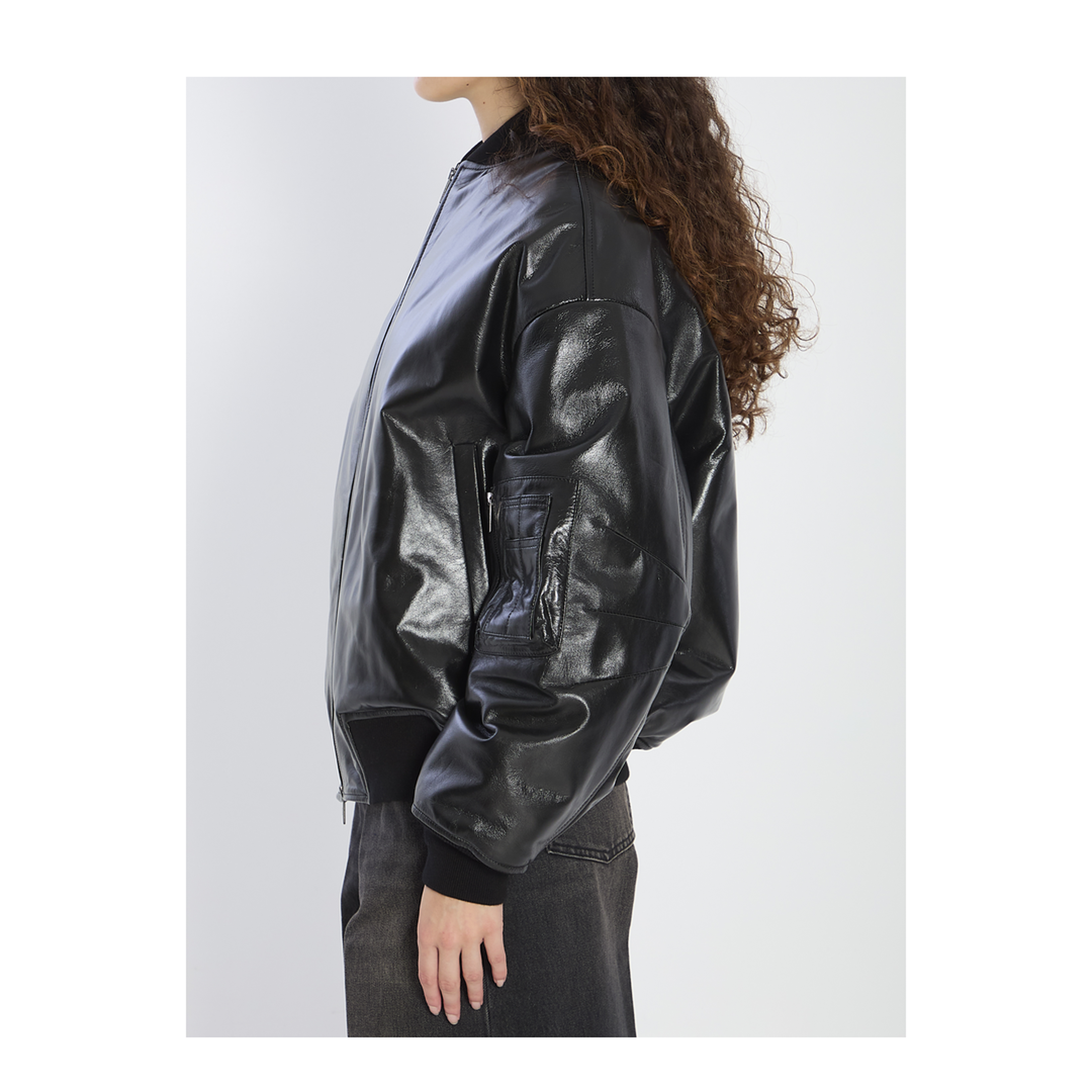 MAYFEYR - Salvatore Santoro - Leather Bomber Jacket - 49071BLACK