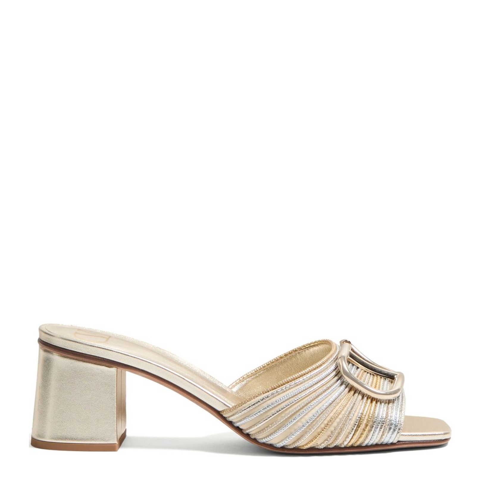 VLogo Signature Leather Mules