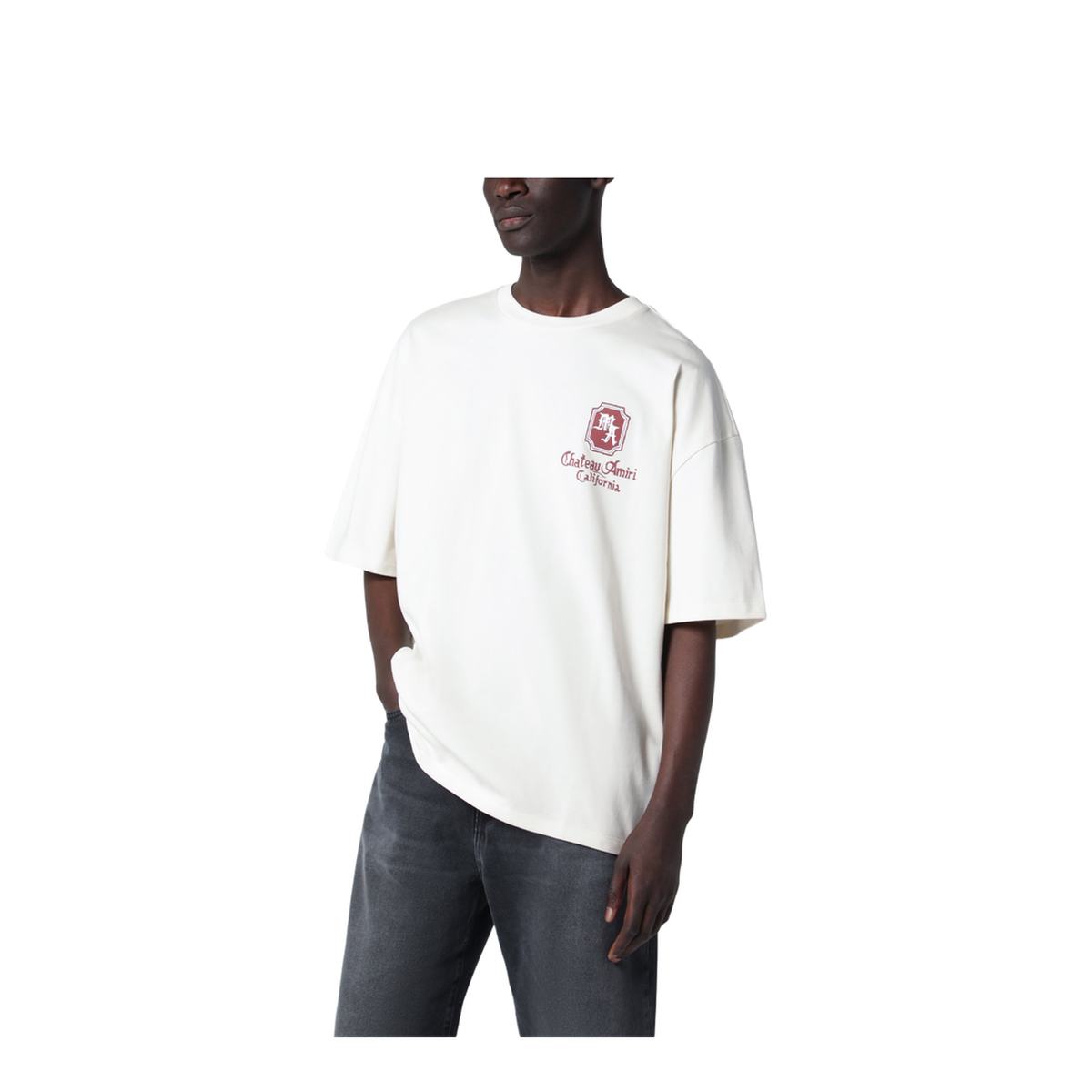 Amiri Chateau California Ivory Cotton T-Shirt – MAYFEYR