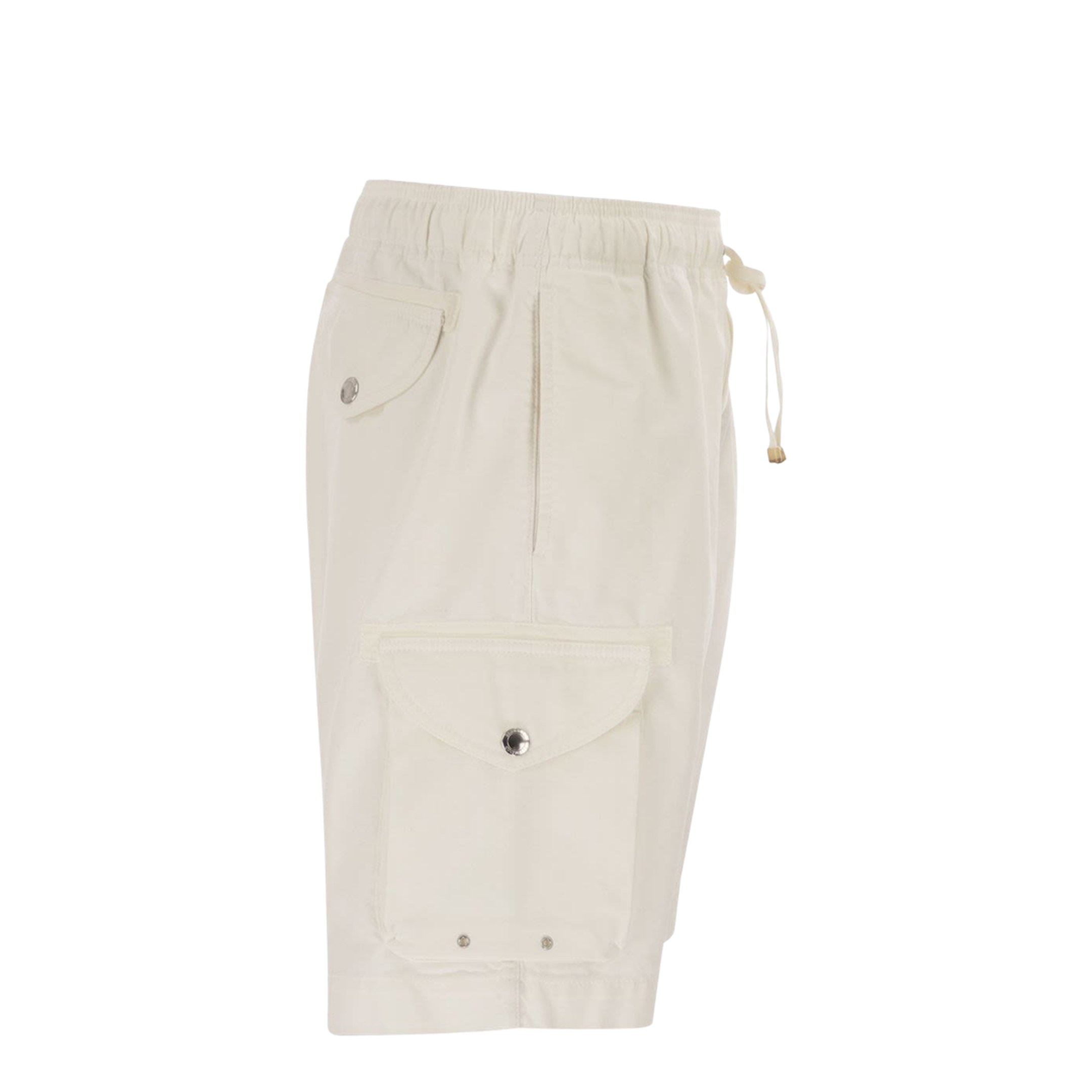 Drawstring Cotton Cargo Shorts