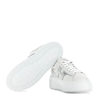 MAYFEYR - Hogan - Striped Nappa Leather Sneakers - HXW6450FE91NCS
