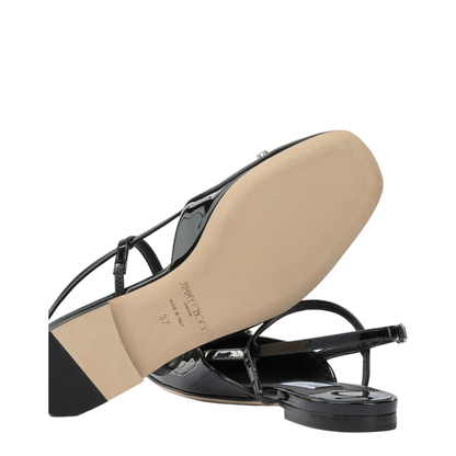 MAYFEYR - Jimmy Choo - Slingback Ballet Flats - BELINDASBFLATPATBLACK