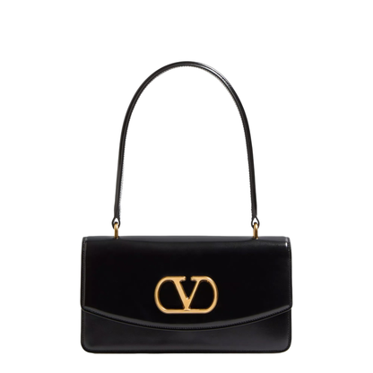 Vain Calfskin Shoulder Bag - Nero