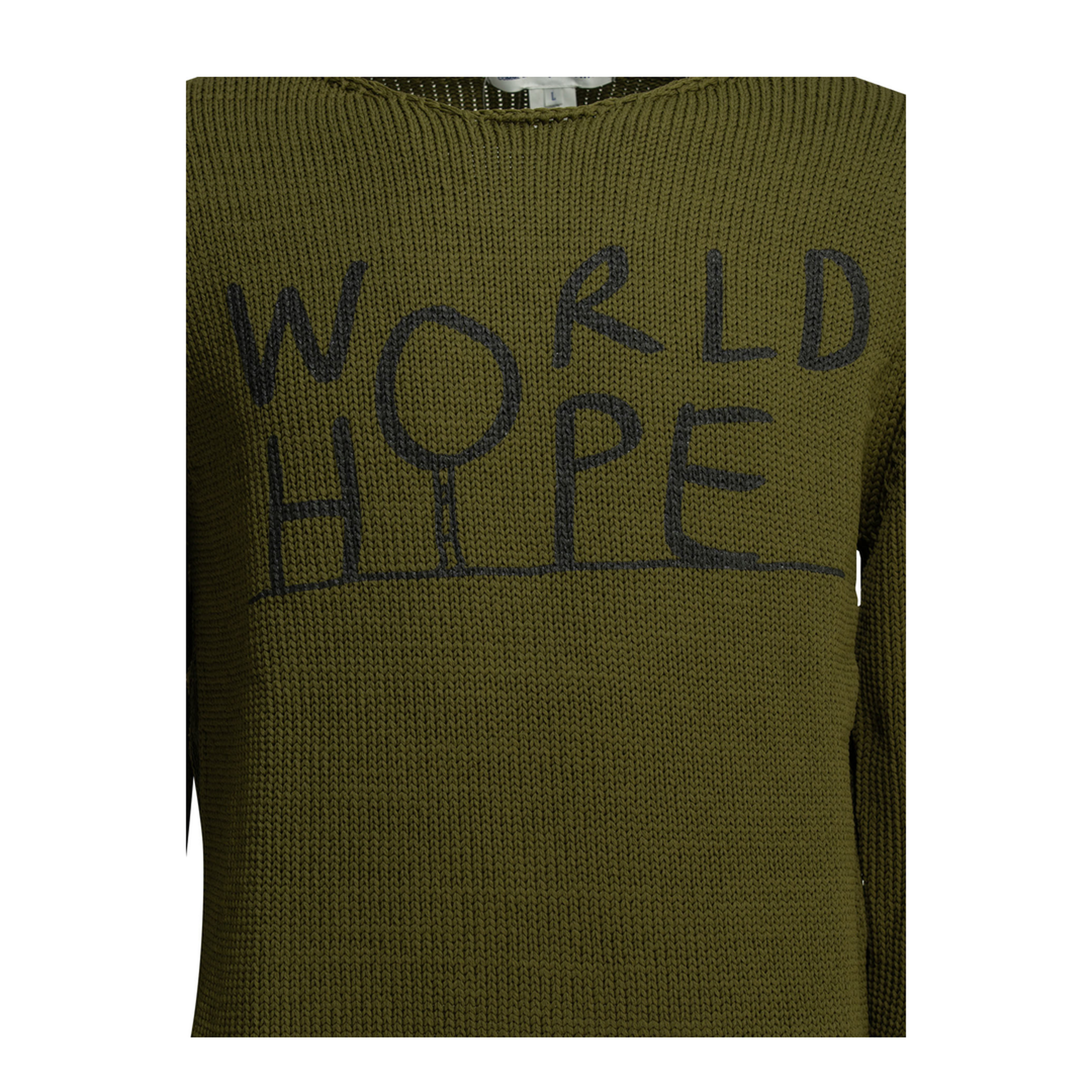 MAYFEYR - Comme Des Garcons - Crew Neck Sweater With Logo - FQN004S262NAVY