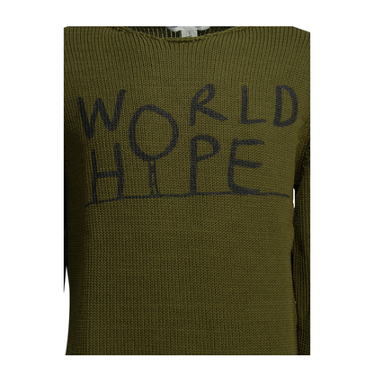 MAYFEYR - Comme Des Garcons - Crew Neck Sweater With Logo - FQN004S262NAVY