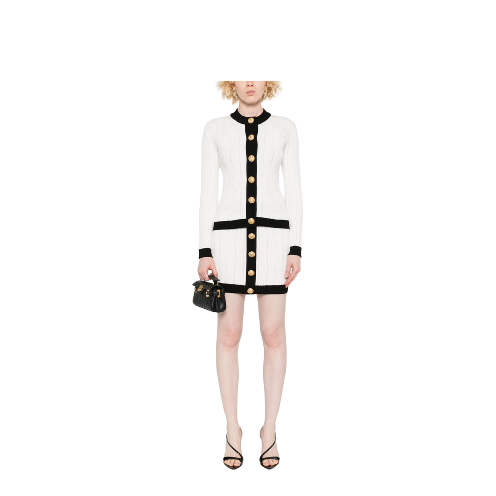 Knitted Crewneck Cardigan