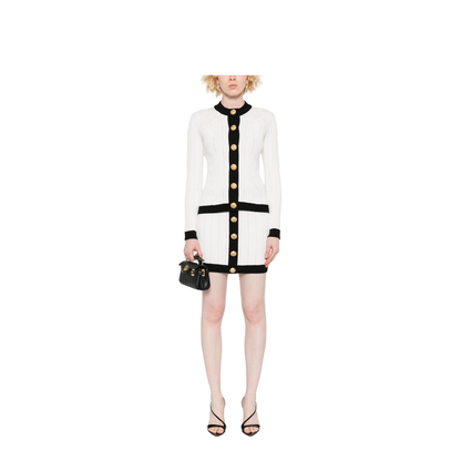 Knitted Crewneck Cardigan