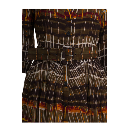 MAYFEYR - Samantha Sung - Wool Watercolor Plaid Midi Dress - ASTERWATERCOLORPLAIDCAMEL