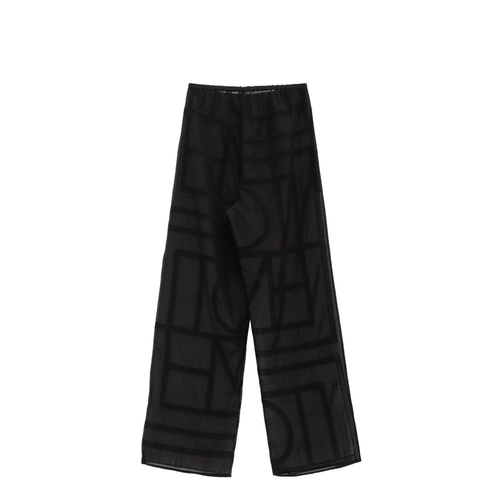 Black Geometric Pattern Elasticated Waistband
