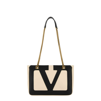 Ivory Nappa Leather Small Viva Superstar Shoulder Bag