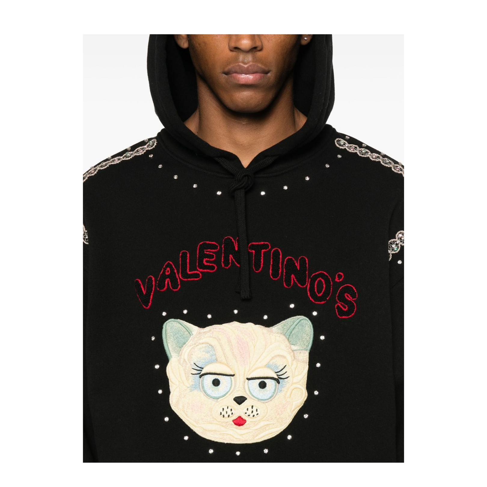 Embroidered Cotton Hoodie