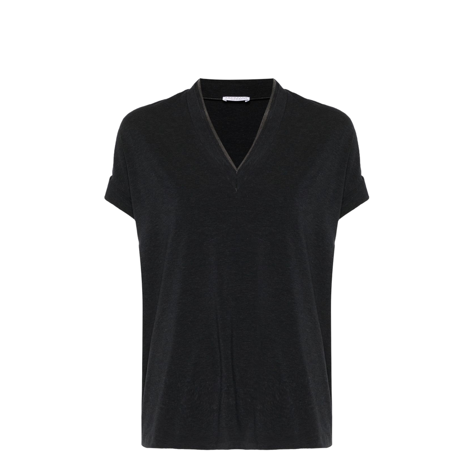 Cotton V-Necked T-Shirt