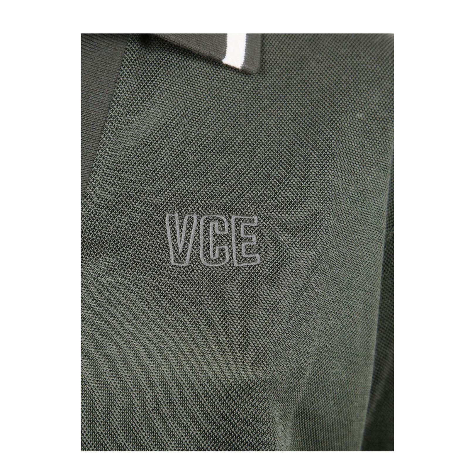 Green Short Sleeves Polo Collar Cropped Top
