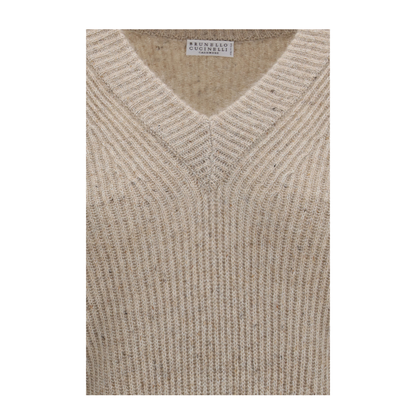 MAYFEYR - Brunello Cucinelli - Cashmere And Mohair V Neck Sweater - MTX755602PC9927
