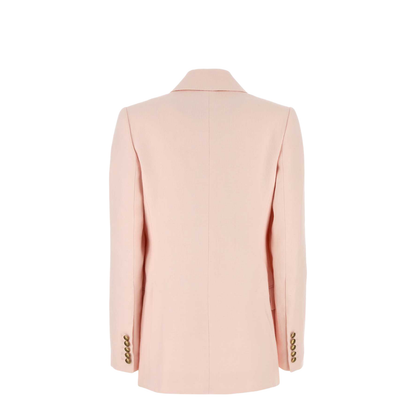 Pastel Pink Linen Crush Blazer