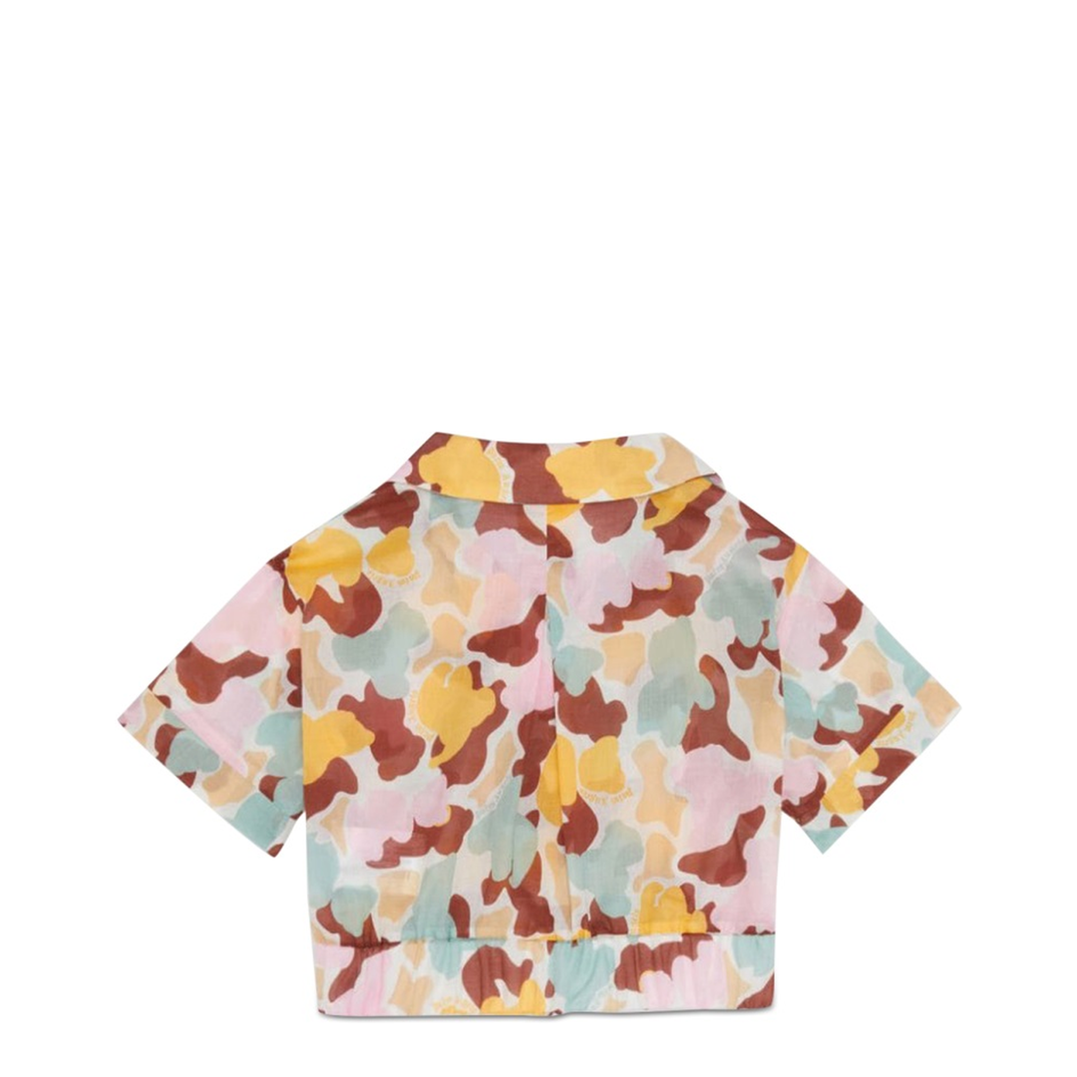 Cropped Shirt AOP Camu