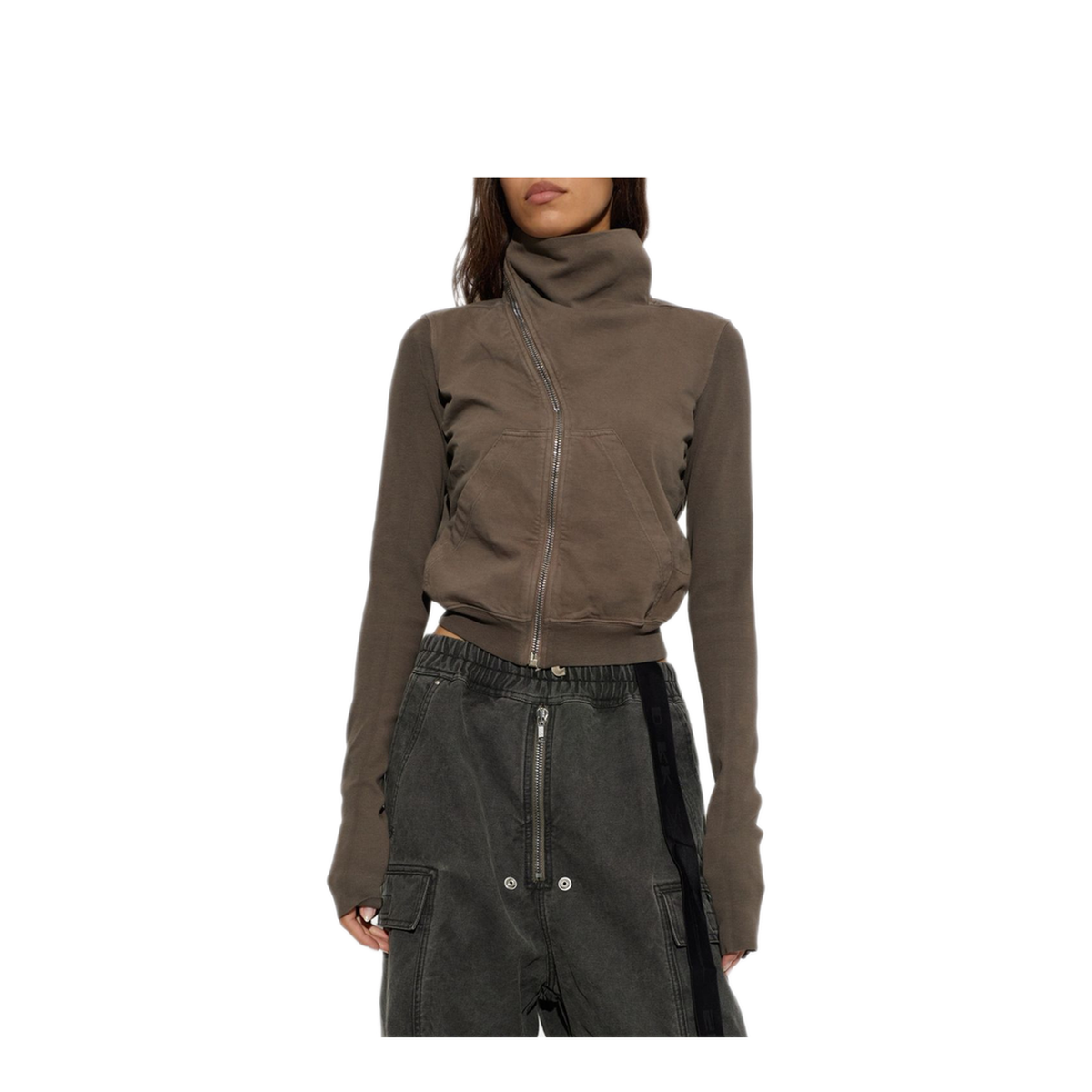 MAYFEYR - Rick Owens - Charcoal Cotton Sweatshirt - DS02F6239RIG34