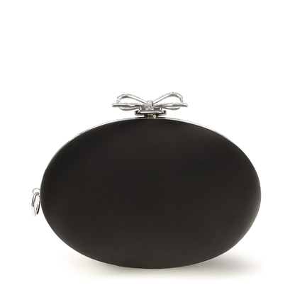 Oval Satin Clutch
