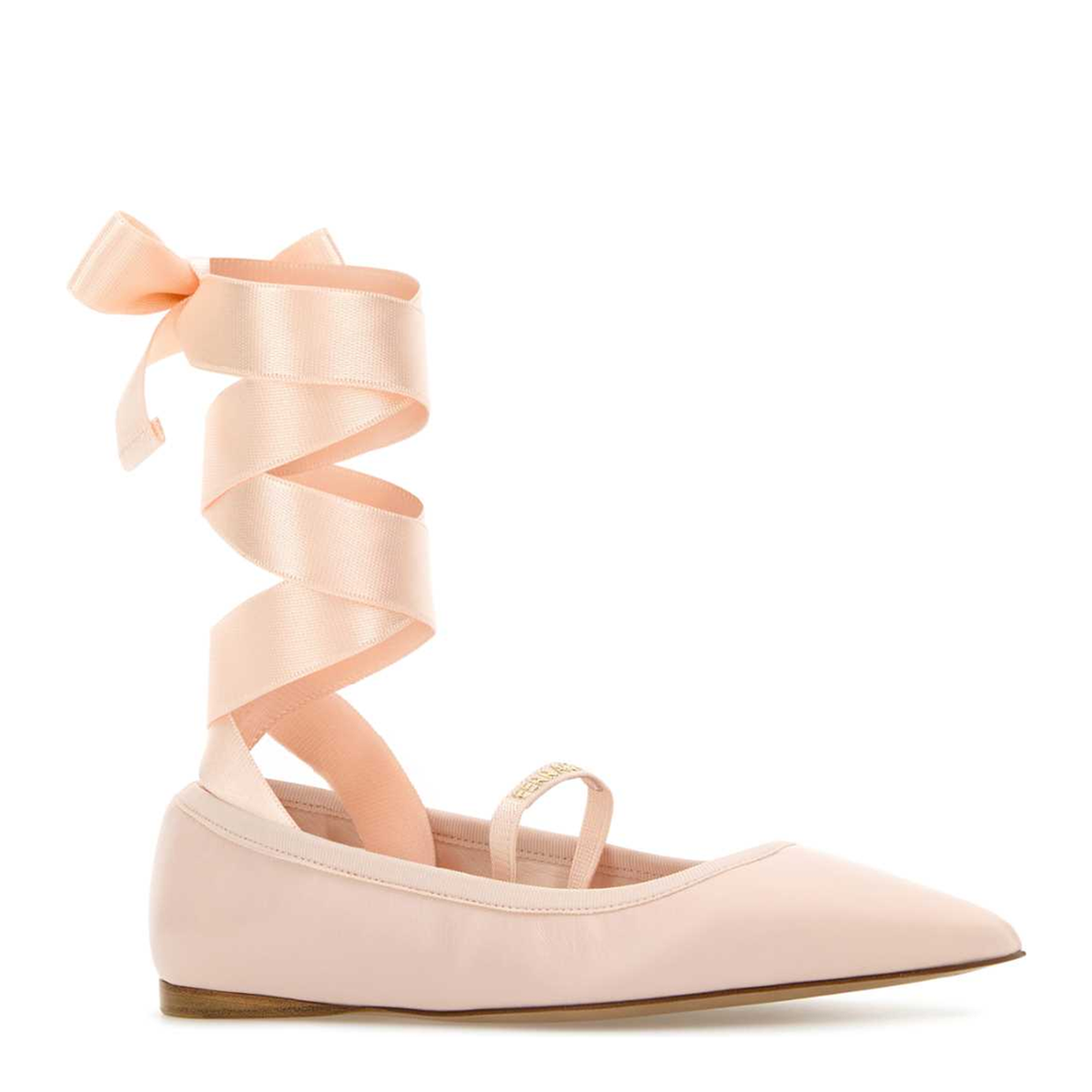 MAYFEYR - Ferragamo - Pastel Pink Leather Ballerinas - 01K219782675BALLET