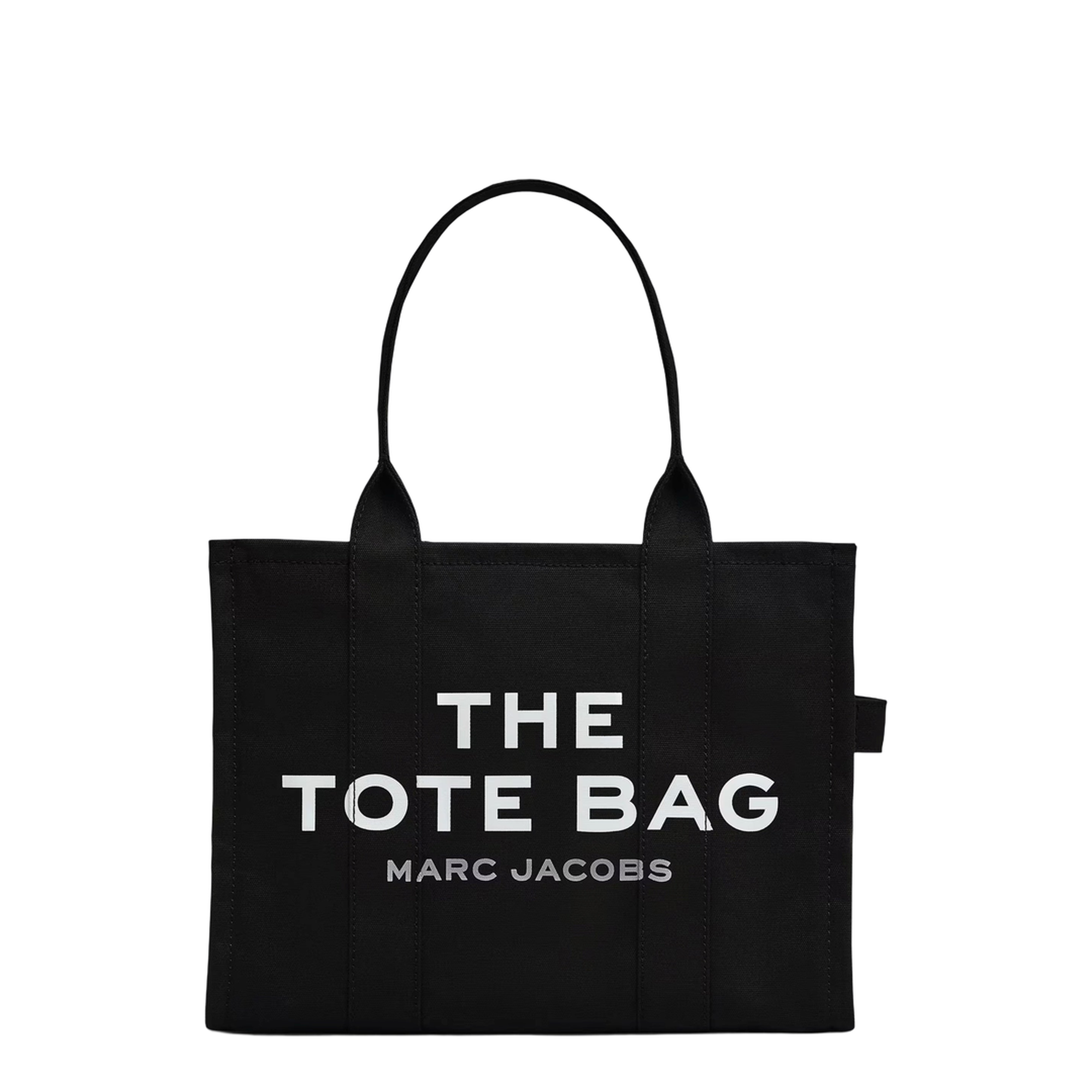 Black Canvas Large Tote Bag