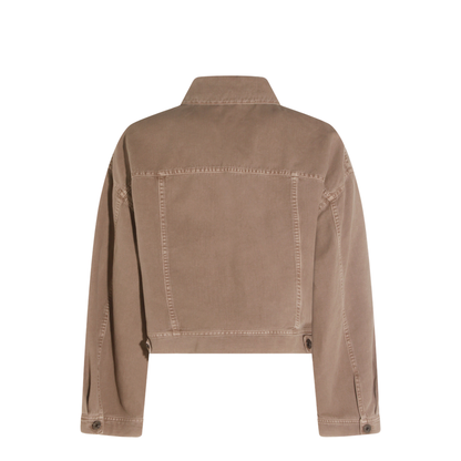 Women's Cropped Jackets Brown