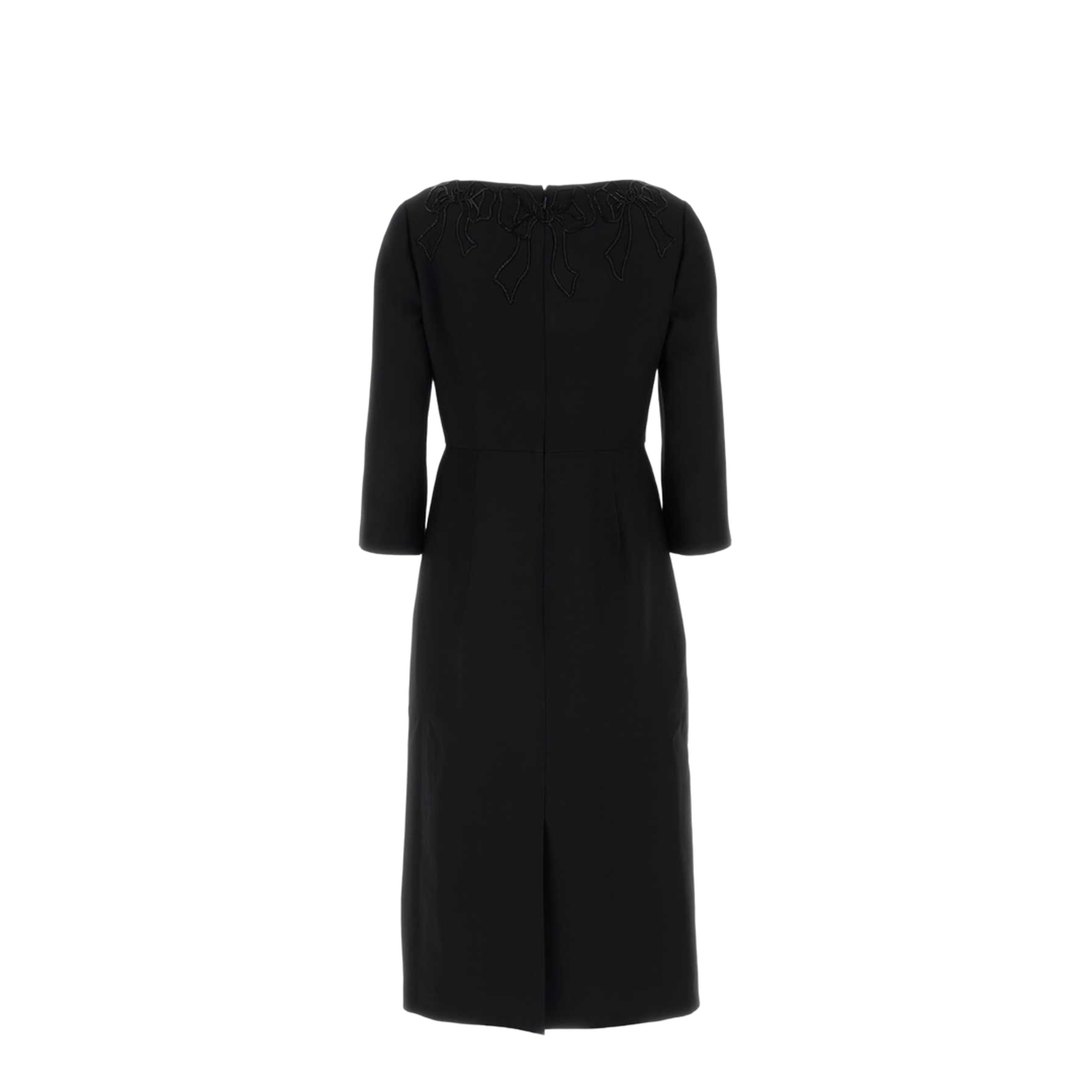 Black Wool Blend Dress