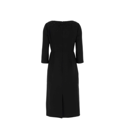Black Wool Blend Dress