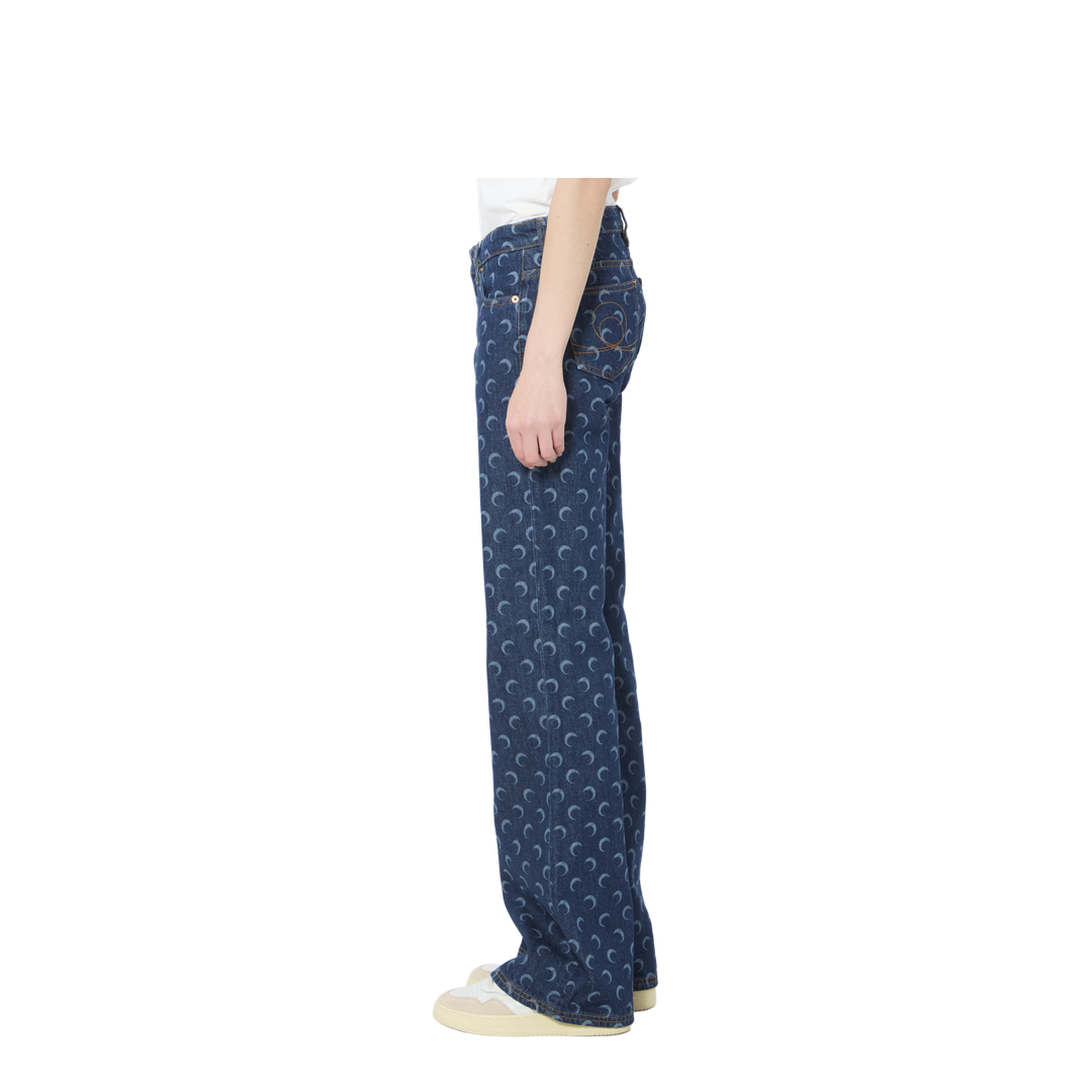 MAYFEYR - Marine Serre - Midnight Bootcut Jeans - WPA180ARDEN0002BL80