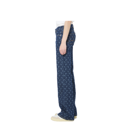 MAYFEYR - Marine Serre - Midnight Bootcut Jeans - WPA180ARDEN0002BL80