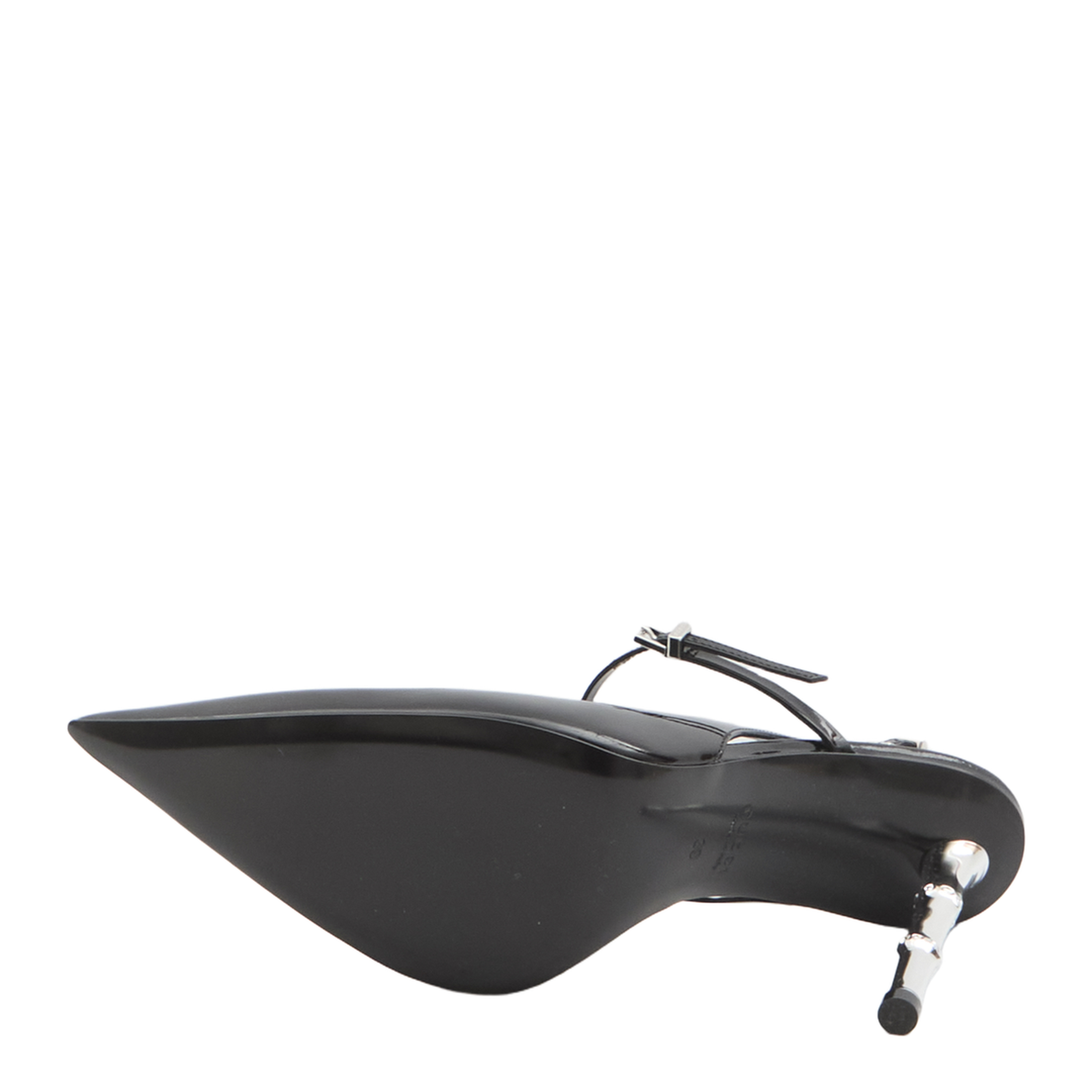 Bamboo 105 Slingback Pumps In Patent Leather