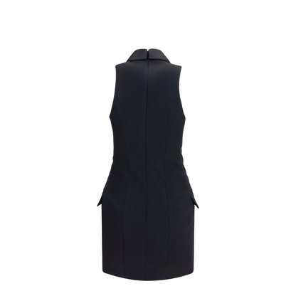 MAYFEYR - Balmain - Grain De Poudre Belted Dress - HF1R5184ME54