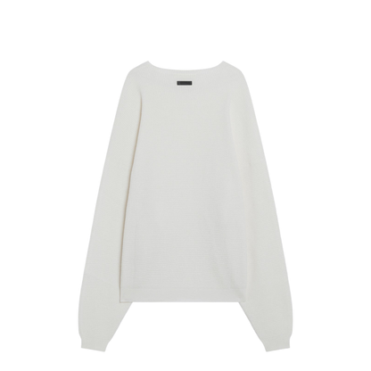 Cloud White Nylon-Blend Sweater