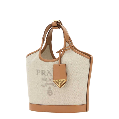 Sand Canvas Handbag