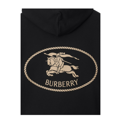 Logo Embroidered Drawstring Hoodie